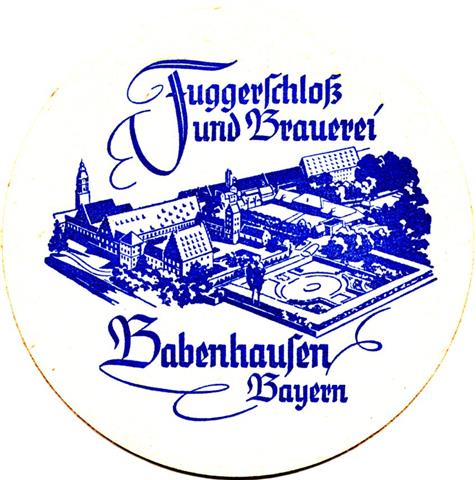 babenhausen mn-by frst fugger rund 2b (215-fuggerschloss-blau)